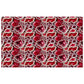 Ruby Red Geode Crystal Rectangle Tablecloth