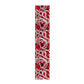 Ruby Red Geode Crystal Table Runner