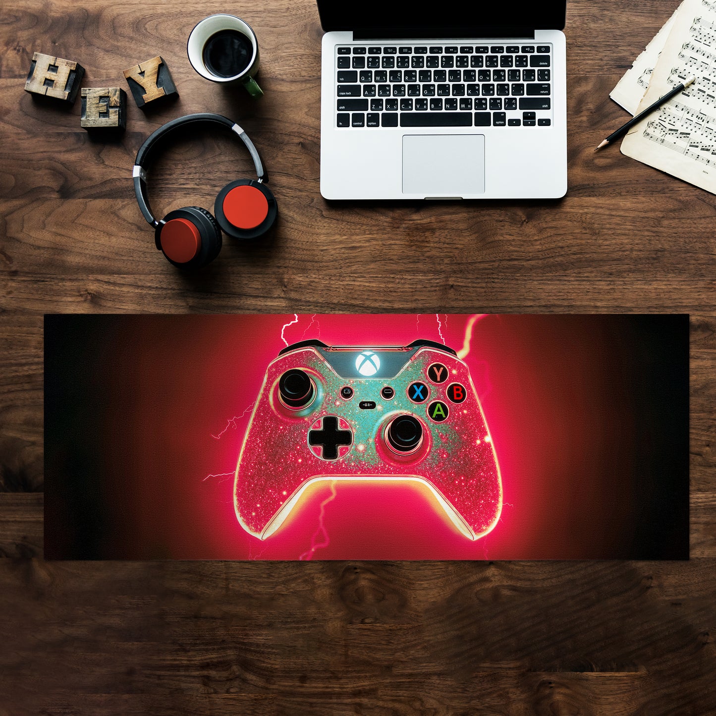 Ruby Rush Xbox Controller Desk Pad