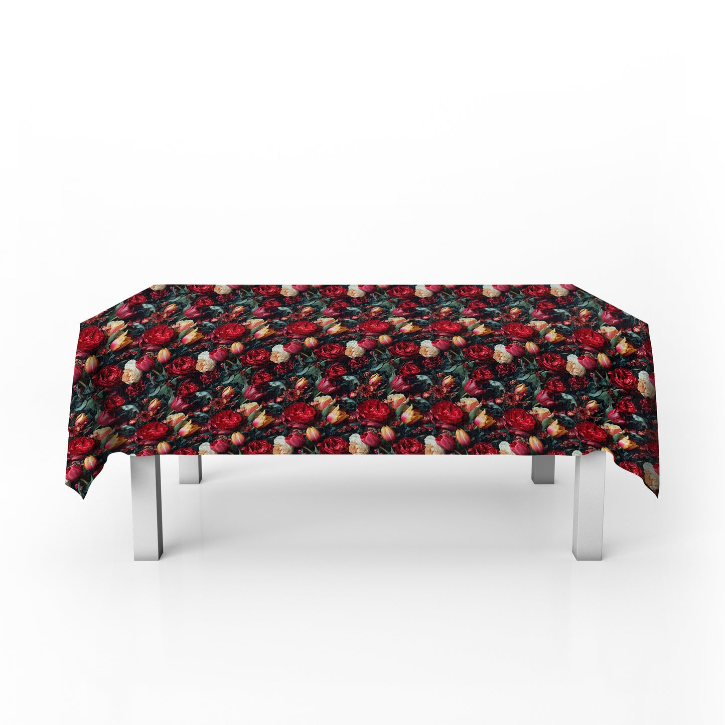 Ruby & Amber Floral Rectangle Tablecloth