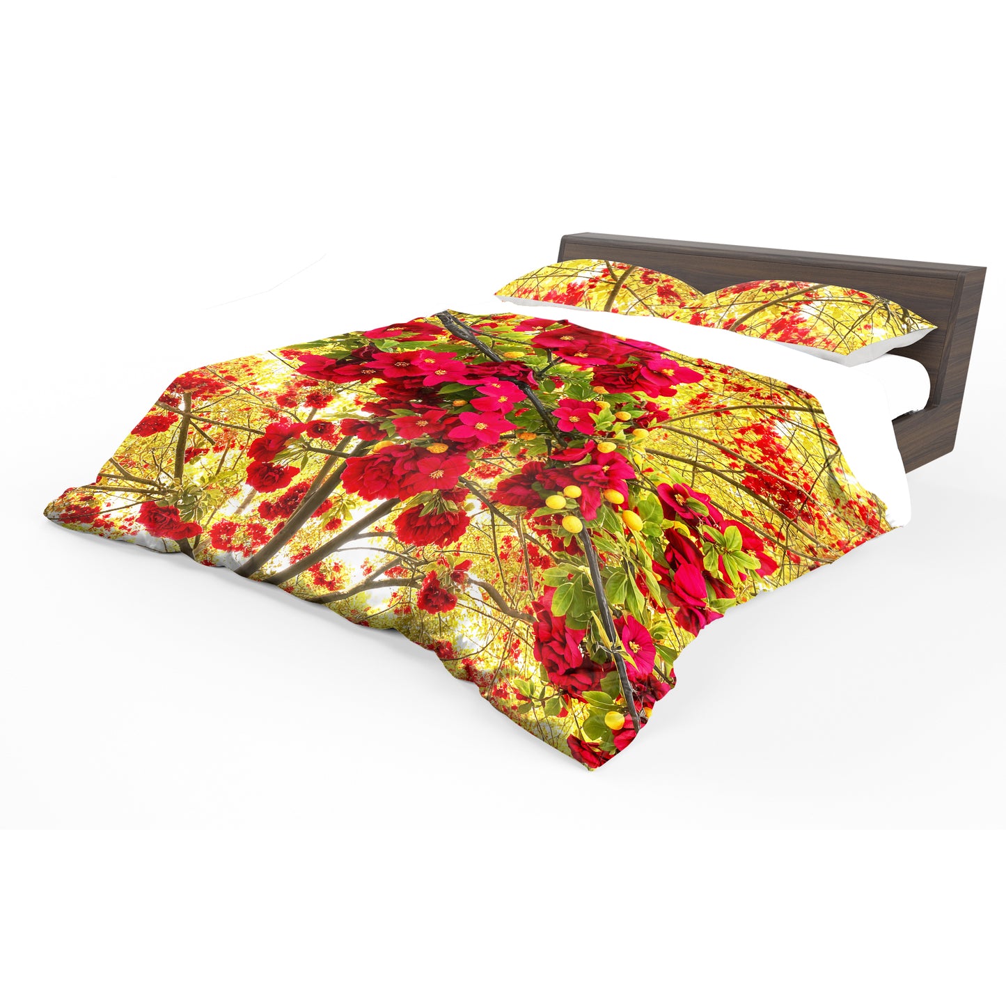 Ruby and Gold Duvet Cover Set