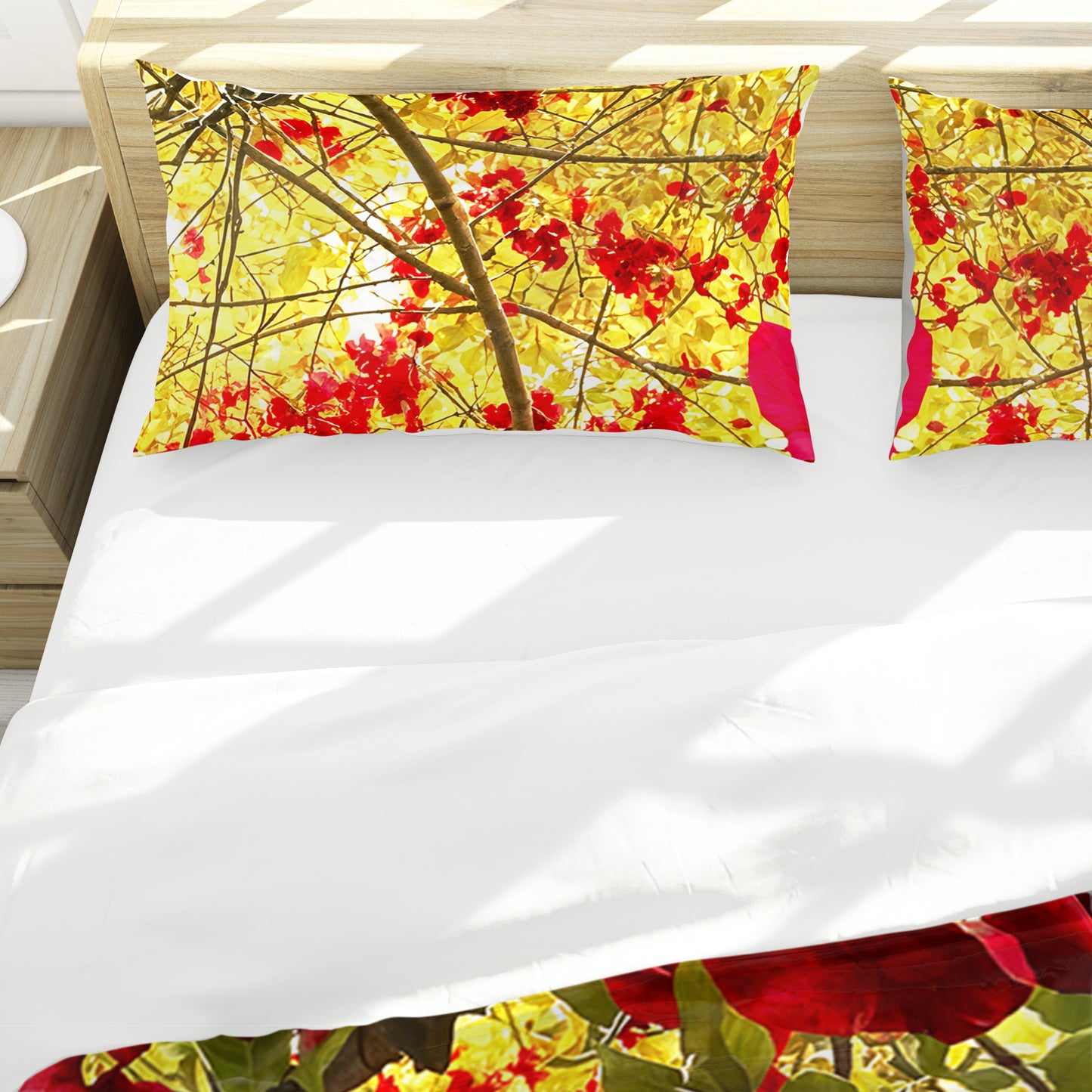 Ruby and Gold Duvet Cover Set