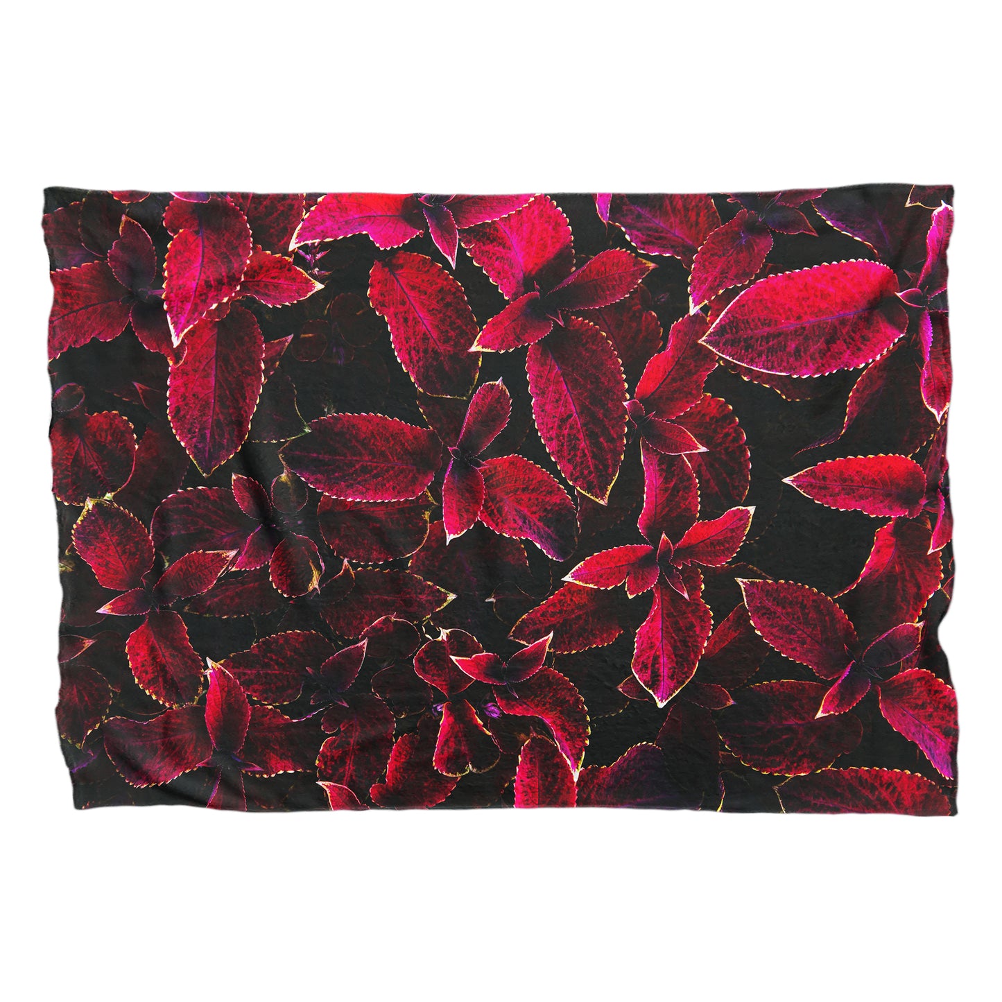 Ruby Leaves Large Light Weight Fleece