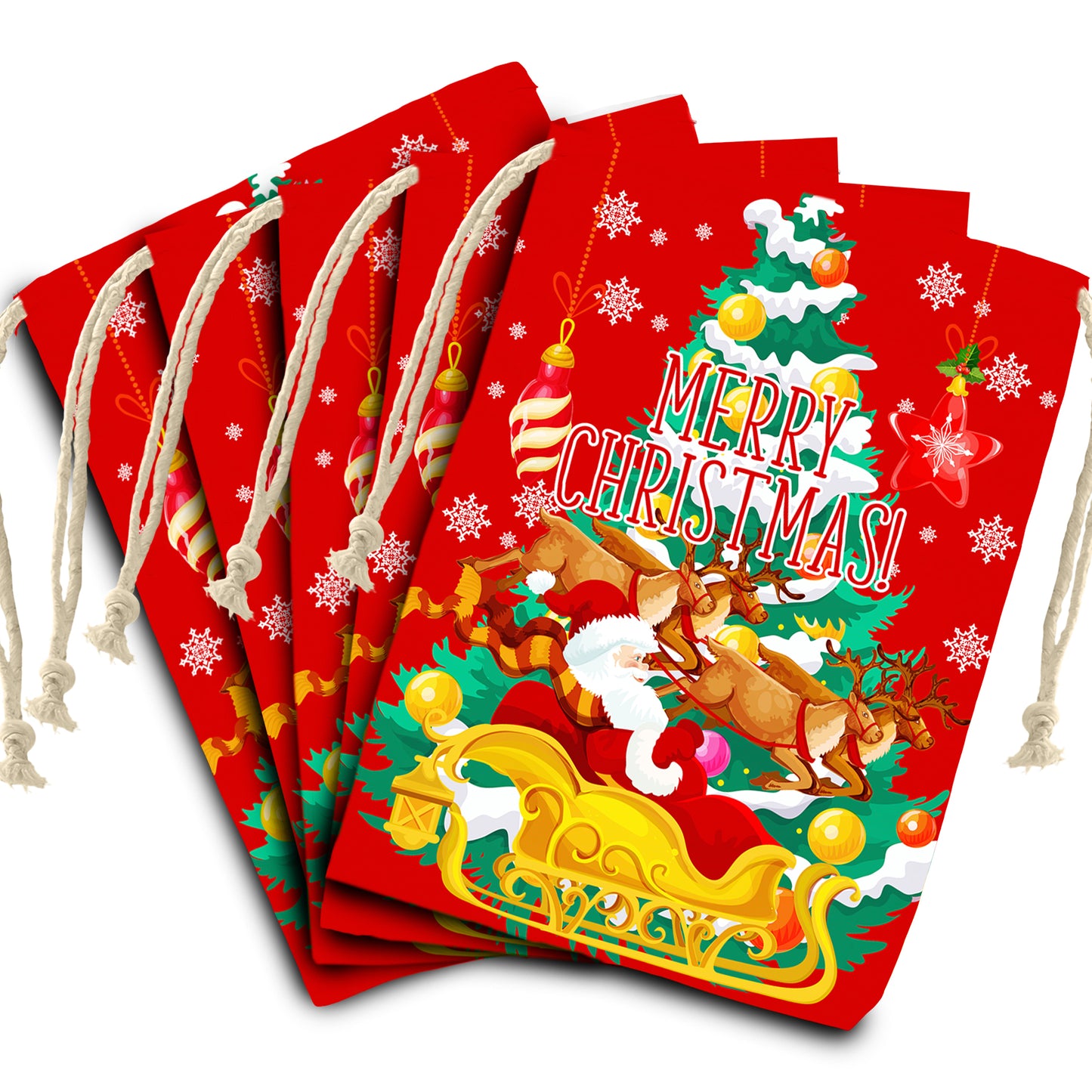 Rudolph Christmas Gift Bag (Set of 3)