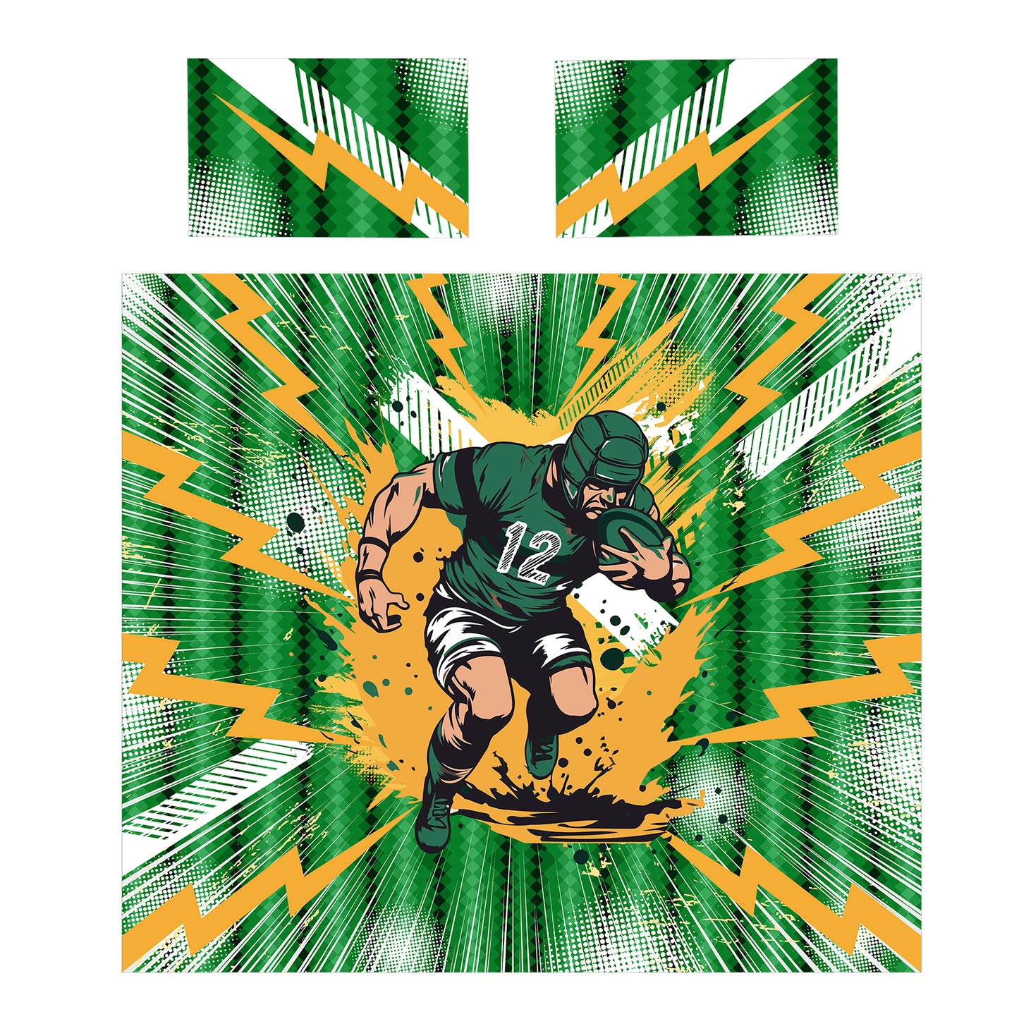 Rugby Impact Zone Duvet Cover Set