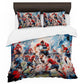 Rugby Match Abstract Duvet Cover Set