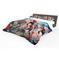 Rugby Match Abstract Duvet Cover Set