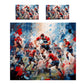 Rugby Match Abstract Duvet Cover Set