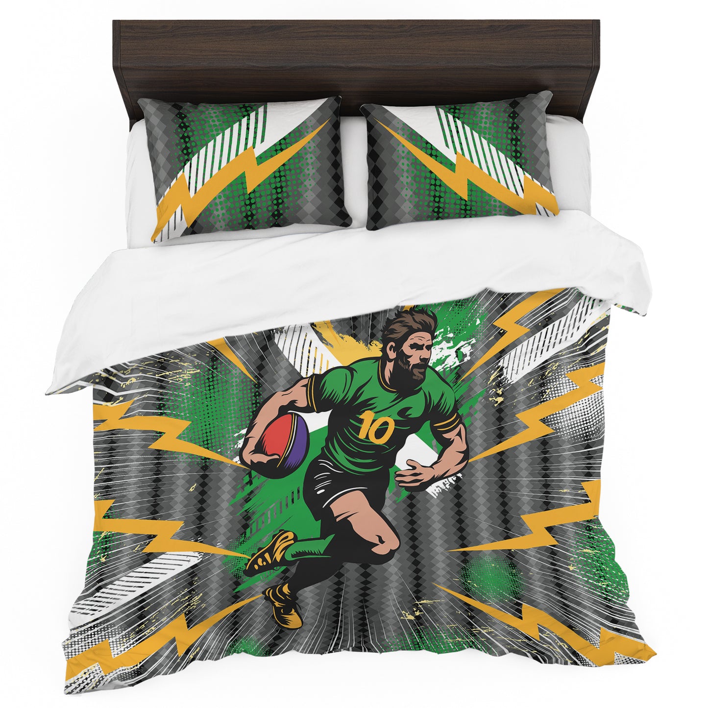 Rugby Thunder Duvet Cover Set