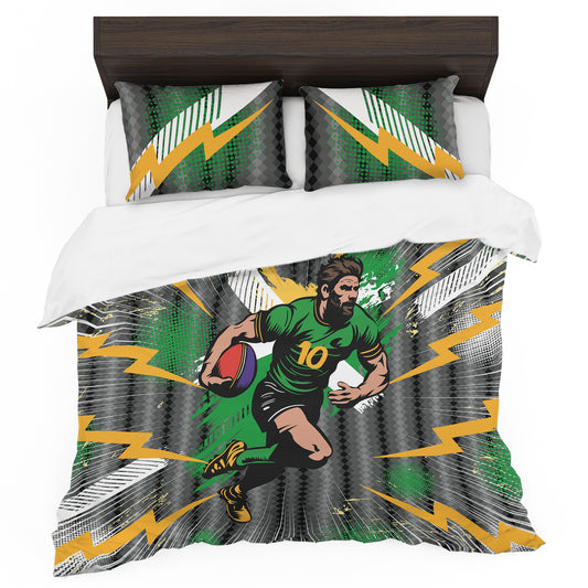 Rugby Thunder Duvet Cover Set