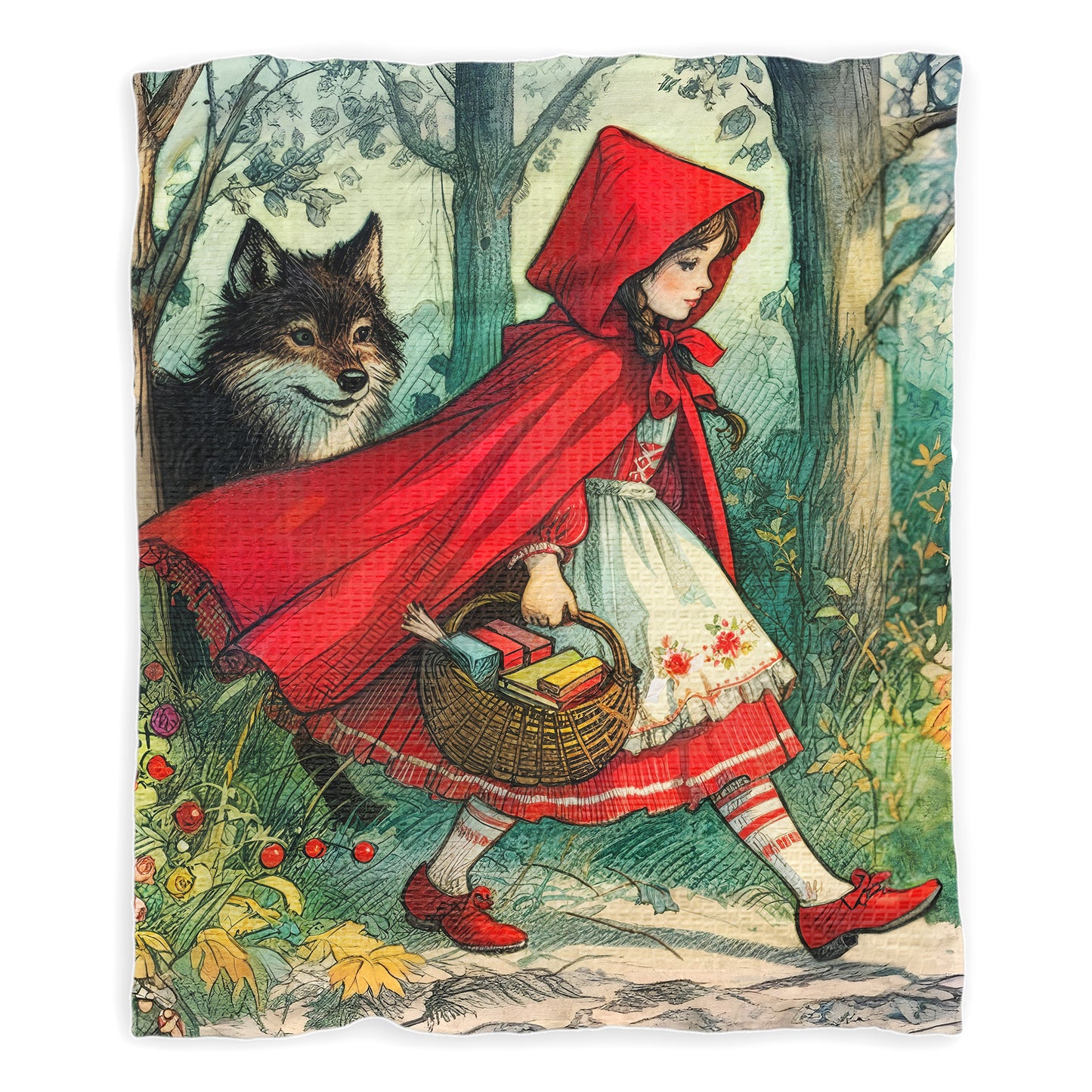 Run Little Girl Toddler Fleece Blanket
