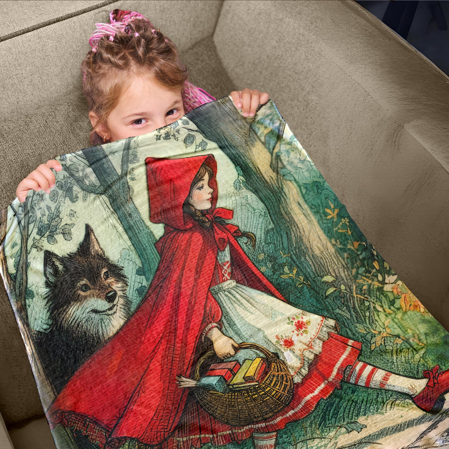 Run Little Girl Toddler Fleece Blanket