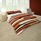 Rust Orange Brush Strokes Duvet Cover Set by Wikus Schalkwyk