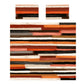 Rust Orange Brush Strokes Duvet Cover Set by Wikus Schalkwyk