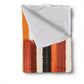 Rust Orange Brush Strokes Light Weight Fleece Blanket by Wikus Schalkwyk