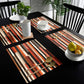 Rust Orange Brush Strokes Placemats by Wikus Schalkwyk