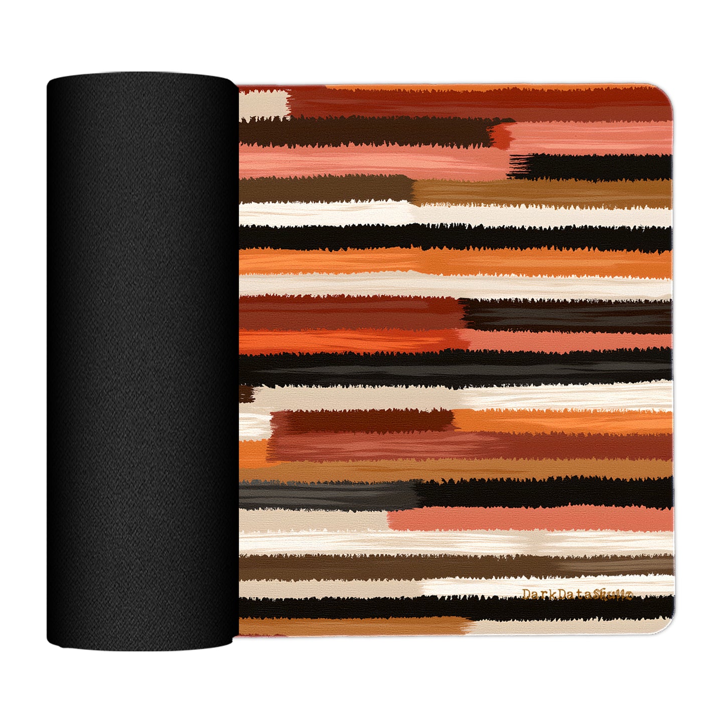 Rust Orange Brush Strokes Placemats by Wikus Schalkwyk