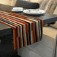 Rust Orange Brush Strokes Table Runner by Wikus Schalkwyk