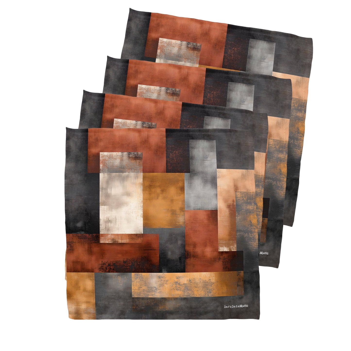 Rust & Amber Patchwork Napkins by Wikus Schalkwyk