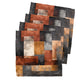 Rust & Amber Patchwork Napkins by Wikus Schalkwyk