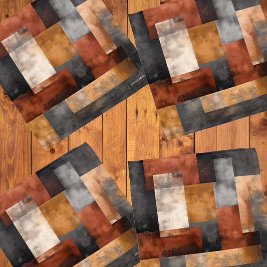 Rust & Amber Patchwork Napkins by Wikus Schalkwyk
