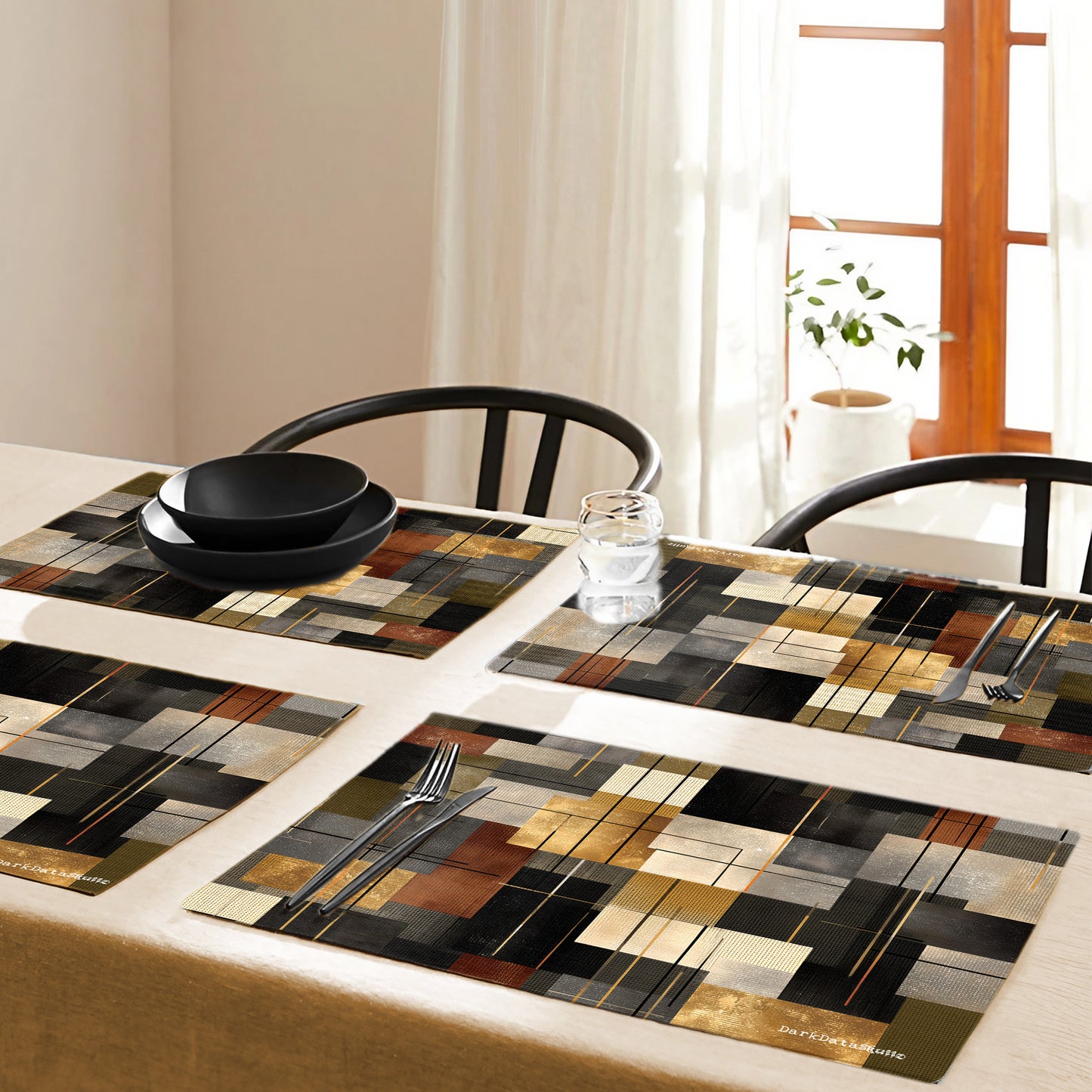 Rust & Amber Patchwork Placemats by Wikus Schalkwyk