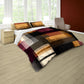 Rust & Burgundy Stripes Duvet Cover Set by Wikus Schalkwyk
