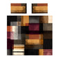Rust & Burgundy Stripes Duvet Cover Set by Wikus Schalkwyk