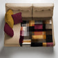 Rust & Burgundy Stripes Light Weight Fleece Blanket by Wikus Schalkwyk