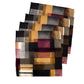 Rust & Burgundy Stripes Napkins by Wikus Schalkwyk