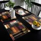 Rust & Burgundy Stripes Placemats by Wikus Schalkwyk