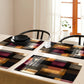 Rust & Burgundy Stripes Placemats by Wikus Schalkwyk