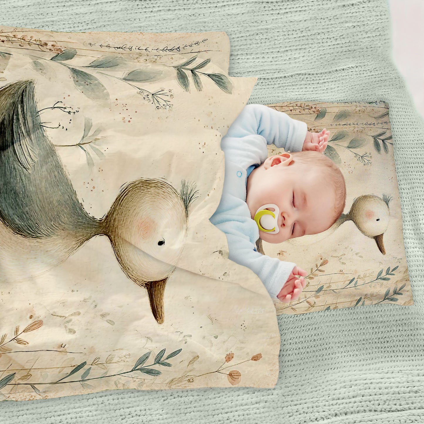 Rustic Baby Duckling Cot Set