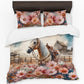 Rustic Farmstead Horse Duvet Cover Set