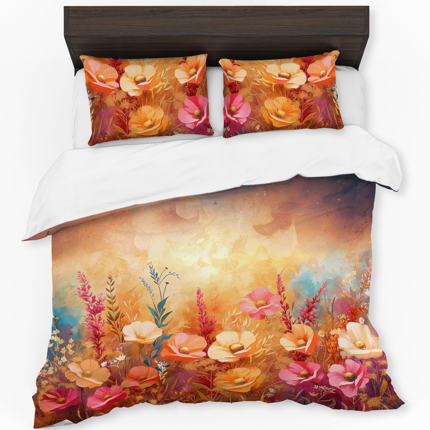 Rustic Field Flowers Duvet Cover Set