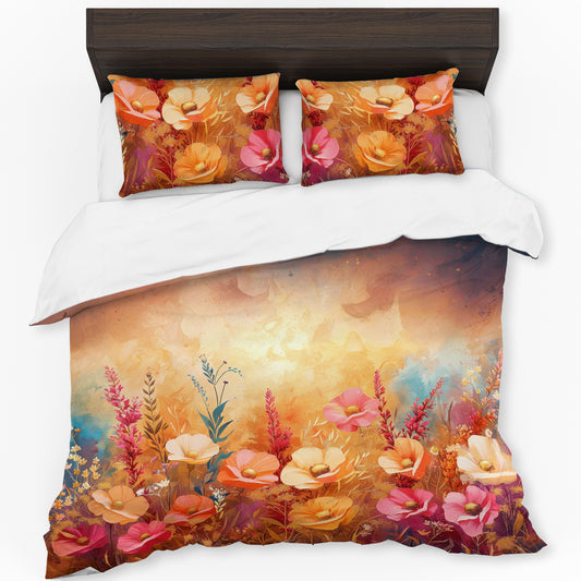 Rustic Field Flowers Duvet Cover Set