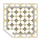 Rustic Gold on Cream Pattern Square Tablecloth