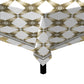 Rustic Gold on Cream Pattern Square Tablecloth
