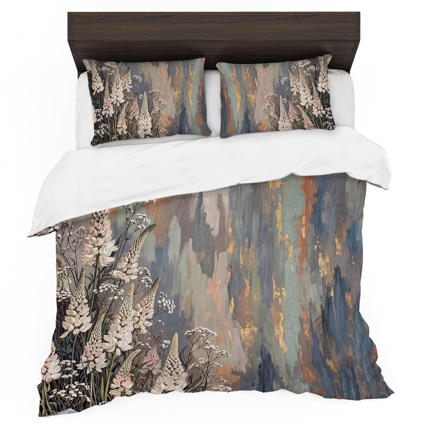 Rustic Lupines Duvet Cover Set