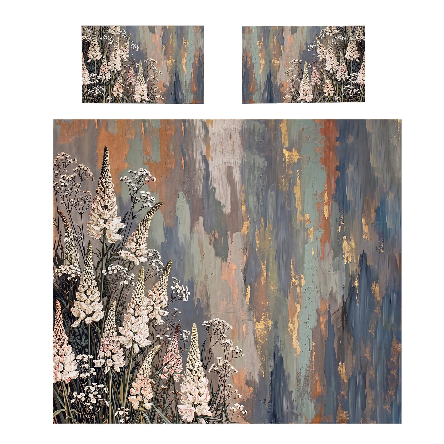 Rustic Lupines Duvet Cover Set