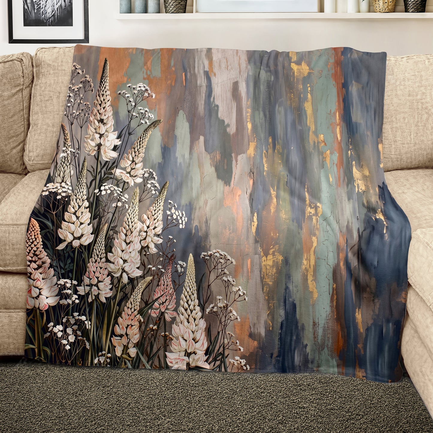 Rustic Lupines Light Weight Fleece