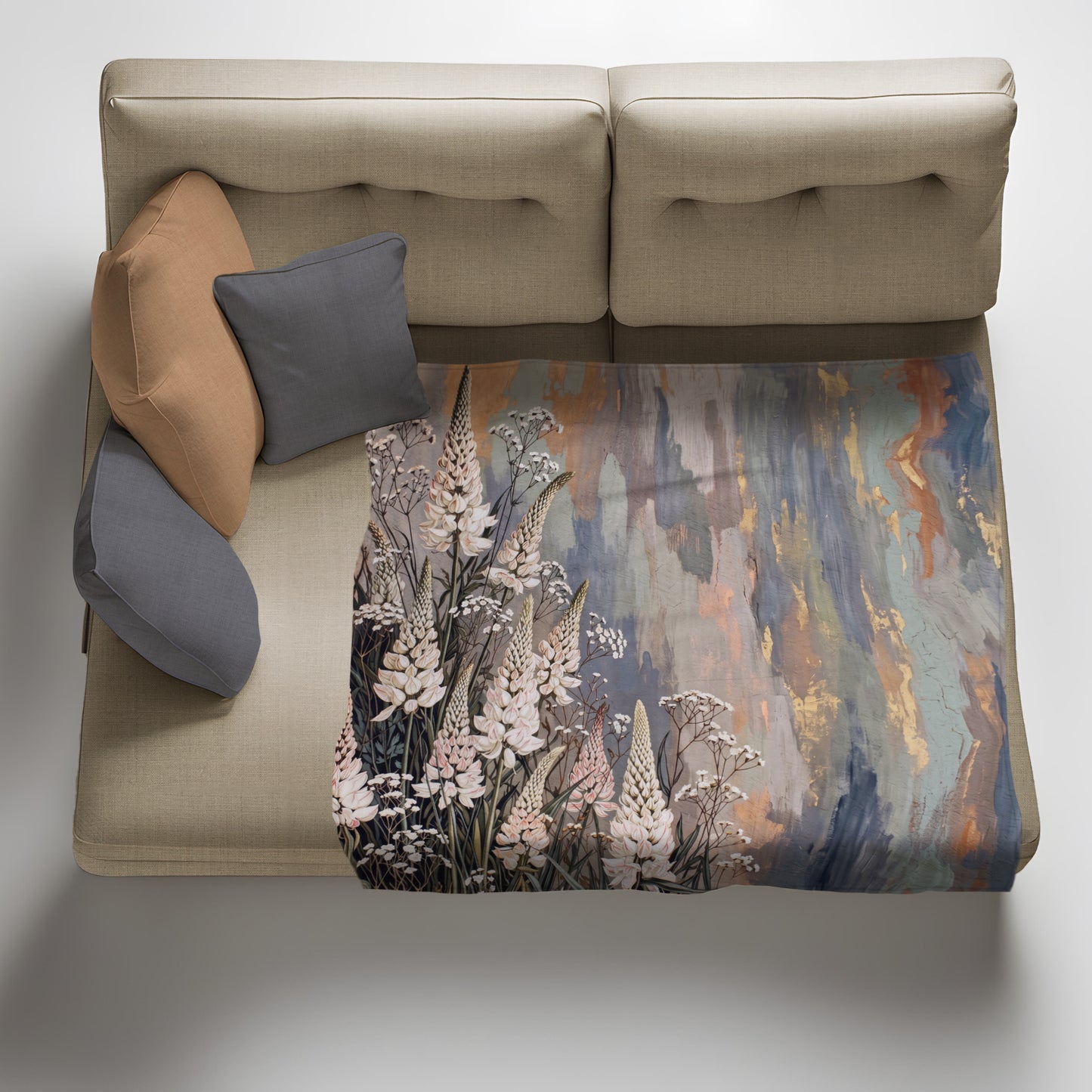 Rustic Lupines Light Weight Fleece