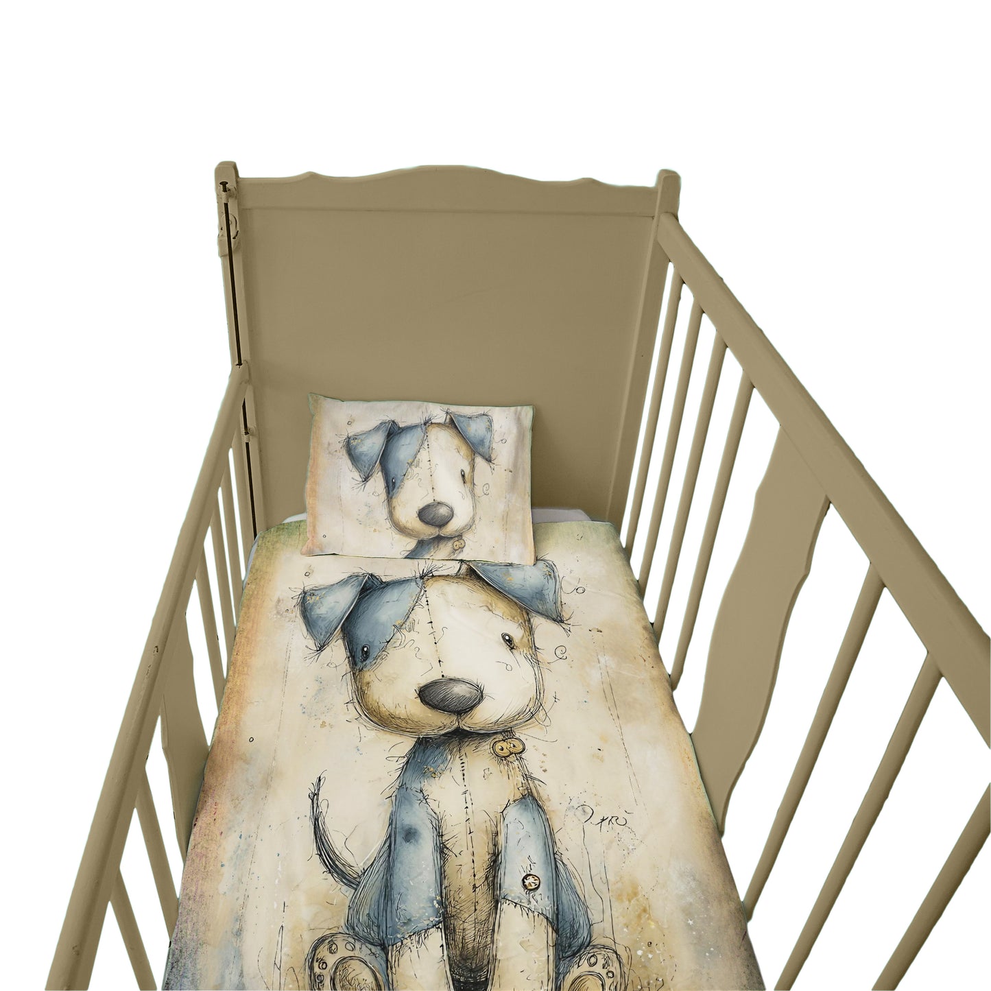 Rustic Puppy Cot Set