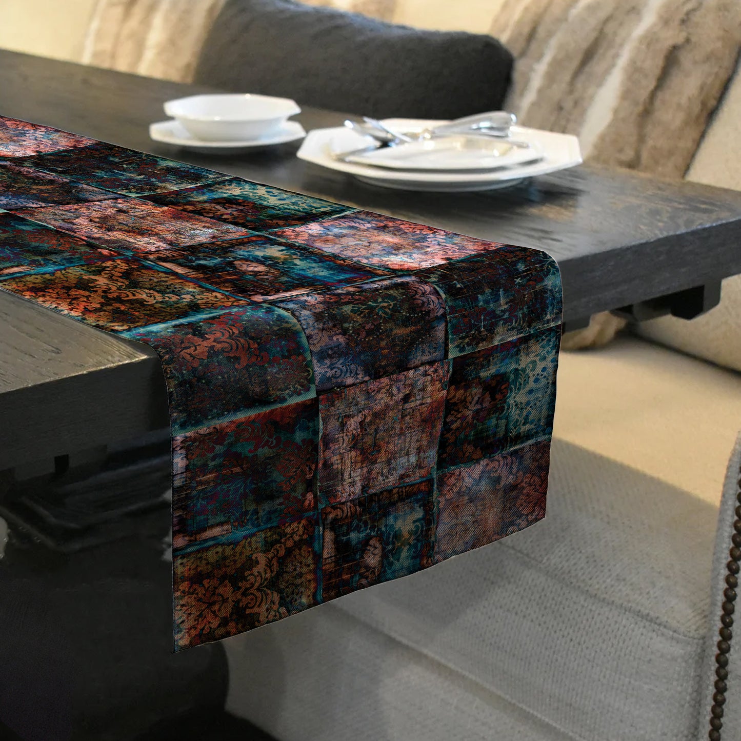 Rustic Tiles Table Runner
