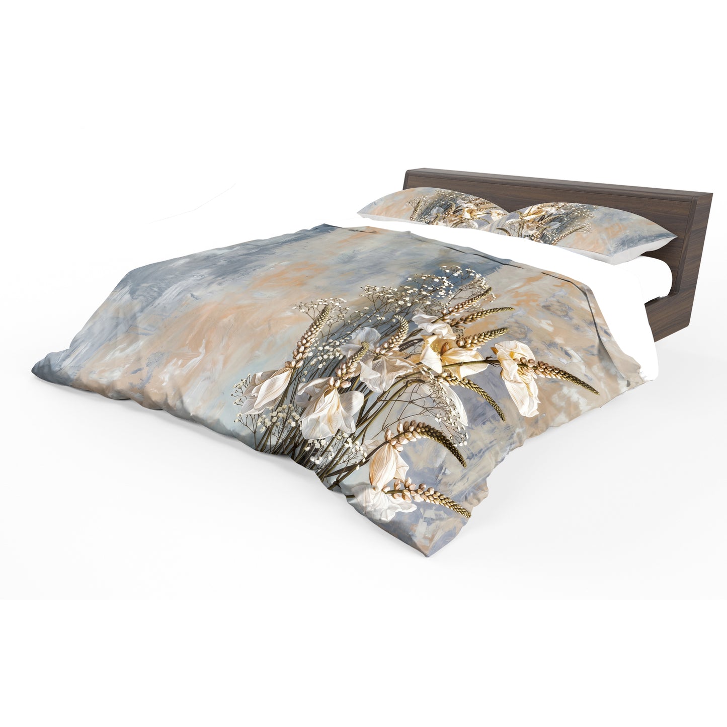 Rustic Wheat & Botanica Duvet Cover Set