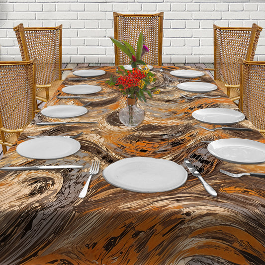 Rustig Swirls 3m Rectangle Tablecloth