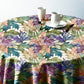 Rusty Leaves Round Tablecloth