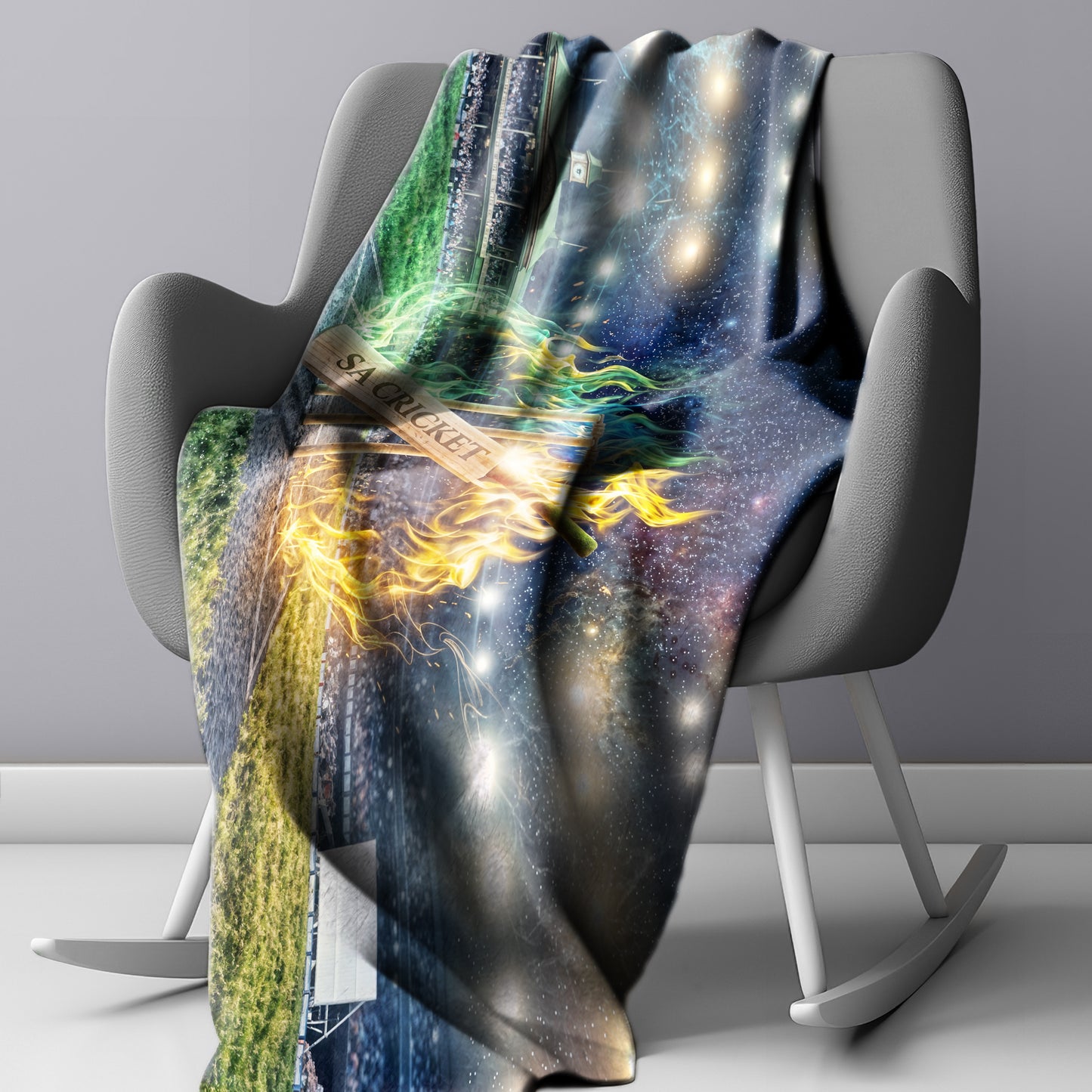 SA Cricket Light Weight Fleece Blanket