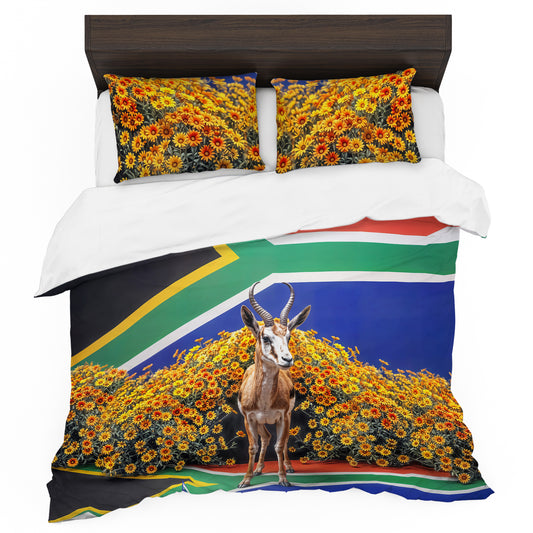 SA Springbok Cape Marigolds Duvet Cover Set