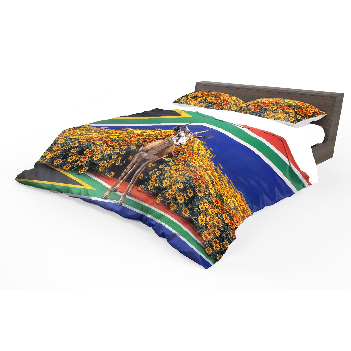 SA Springbok Cape Marigolds Duvet Cover Set